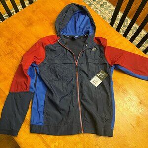 Russell Athletic Reflective Nylon‎ Full Zip Media Jacket Hoodie XL (14-16) NWT